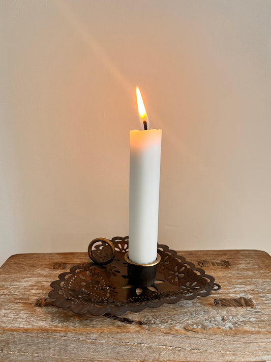 Heart-Shaped Metal Candle Holder