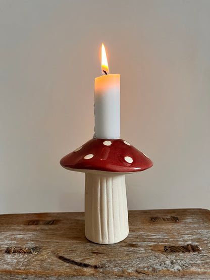 Woodland Mushroom Candle Holder